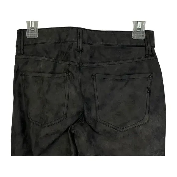 2/$30 Express Faux Leather Suede Skinny Pants Charcoal Size 0 - Picture 7 of 11
